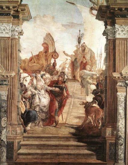 TIEPOLO, Giovanni Domenico The Meeting of Anthony and Cleopatra Spain oil painting art